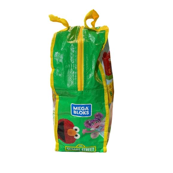 Sesame Street Alphabet Mega Blocks 66 Blocks in Bag (incomplete) - Picture 4 of 8